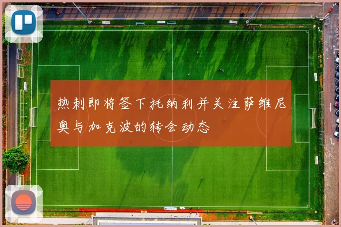 热刺即将签下托纳利并关注萨维尼奥与加克波的转会动态