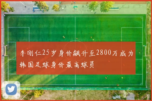 李刚仁25岁身价飙升至2800万成为韩国足球身价最高球员
